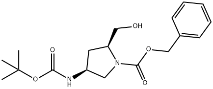 tert-butyl (3S,5S)-1-((benzyloxy)carbonyl)-5-(hydroxymethyl)pyrrolidin-3-ylcarbamate