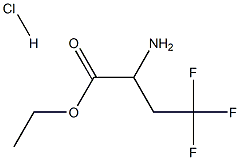 ethyl 2-amino-4,4,4-trifluorobutanoate hydrochloride Struktur