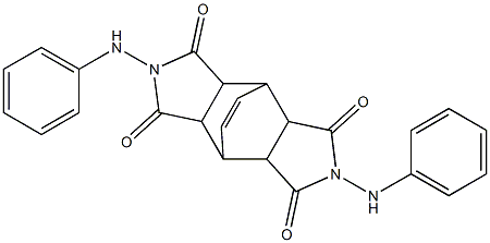 4,10-dianilino-4,10-diazatetracyclo[5.5.2.0~2,6~.0~8,12~]tetradec-13-ene-3,5,9,11-tetrone Struktur