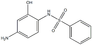 N-(4-amino-2-hydroxyphenyl)benzenesulfonamide Struktur