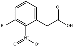 2-(3-bromo-2-nitrophenyl)acetic acid Struktur