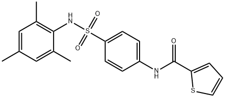 N-{4-[(mesitylamino)sulfonyl]phenyl}-2-thiophenecarboxamide Struktur