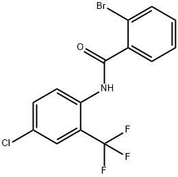 2-bromo-N-[4-chloro-2-(trifluoromethyl)phenyl]benzamide Struktur