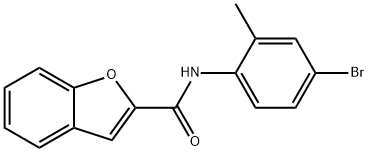 N-(4-bromo-2-methylphenyl)-1-benzofuran-2-carboxamide Struktur