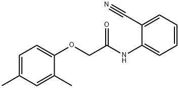 N-(2-cyanophenyl)-2-(2,4-dimethylphenoxy)acetamide Struktur