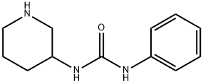 1-phenyl-3-piperidin-3-ylurea Struktur