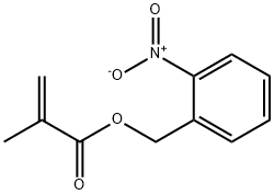 2-Propenoic acid, 2-methyl-, (2-nitrophenyl)methyl ester Struktur