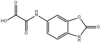 2-oxo-2-(2-oxo-2,3-dihydrobenzo[d]oxazol-6-ylamino)acetic acid Struktur