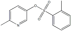 6-methyl-3-pyridinyl 2-methylbenzenesulfonate Struktur