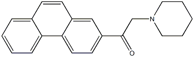 1-(2-phenanthryl)-2-(1-piperidinyl)ethanone Struktur