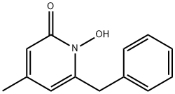 1-Hydroxy-4-methyl-6-(phenylmethyl)-2-(1H)pyridinone Struktur