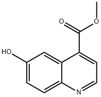 4-Quinolinecarboxylic acid, 6-hydroxy-, methyl ester Struktur