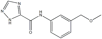 N-[3-(methoxymethyl)phenyl]-1H-1,2,4-triazole-5-carboxamide Struktur