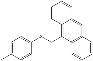 9-{[(4-methylphenyl)sulfanyl]methyl}anthracene Struktur