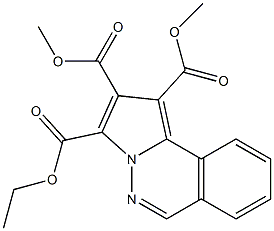 3-ethyl 1,2-dimethyl pyrrolo[2,1-a]phthalazine-1,2,3-tricarboxylate Struktur