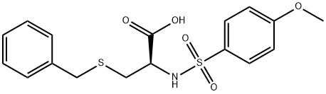 benzyl-N-[(4-methoxyphenyl)sulfonyl]cysteine Struktur