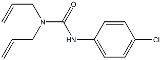 1-(4-chlorophenyl)-3,3-bis(prop-2-en-1-yl)urea Struktur