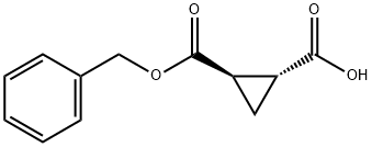 2-(benzyloxycarbonyl)cyclopropanecarboxylic acid Struktur