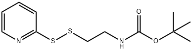 tert-butyl 2-(2-(pyridin-2-yl)disulfanyl)ethylcarbamate Struktur