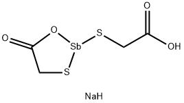 Antimony Sodium Thioglycollate Struktur