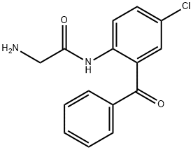 2-AMINO-N-(2-BENZOYL-4-CHLOROPHENYL)ACETAMIDE HCL Struktur