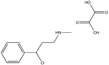 3-chloro-N-methyl-3-phenylpropan-1-amine Oxalate Struktur