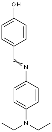 4-({[4-(diethylamino)phenyl]imino}methyl)phenol Struktur