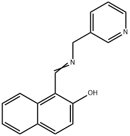 1-(3-PYRIDYLMETHYLIMINOMETHYL)-2-NAPHTHOL Struktur