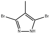 3,5-Dibromo-4-methyl-1H-pyrazole Struktur