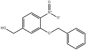 Benzenemethanol, 4-nitro-3-(phenylmethoxy)- Struktur