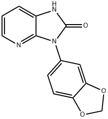 3-(Benzo[d][1,3]dioxol-5-yl)-1,3-dihydro-2H-imidazo[4,5-b]pyridin-2-one Struktur