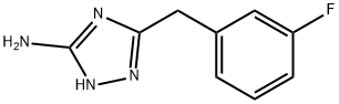 5-[(3-fluorophenyl)methyl]-1H-1,2,4-triazol-3-amine Struktur