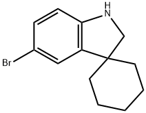 5'-Bromo-1',2'-Dihydrospiro[Cyclohexane-1,3'-Indole] Struktur