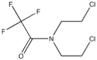 N,N-bis(2-chloroethyl)-2,2,2-trifluoroacetamide Struktur