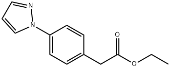 Benzeneacetic acid, 4-(1H-pyrazol-1-yl)-, ethyl ester Struktur