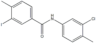 N-(3-chloro-4-methylphenyl)-3-iodo-4-methylbenzamide Struktur