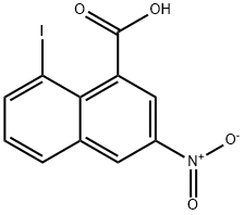 8-Iodo-3-nitro-1-naphthoic acid Struktur