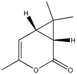 (1R,6S)- 4,7,7-Trimethyl-3-oxabicyclo[4.1.0]hept-4-en-2-one Struktur