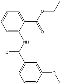 ethyl 2-[(3-methoxybenzoyl)amino]benzoate Struktur