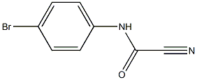 N-(4-bromophenyl)carbamoyl cyanide Struktur