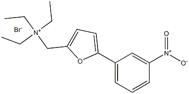 N,N-DIETHYL-N-((5-(3-NITROPHENYL)-2-FURYL)METHYL)ETHANAMINIUM BROMIDE Struktur