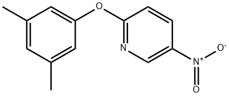 2-(3,5-Dimethyl-phenoxy)-5-nitro-pyridine Struktur