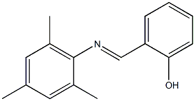 2-[(1E)-[(2,4,6-trimethylphenyl)imino]methyl]phenol Struktur