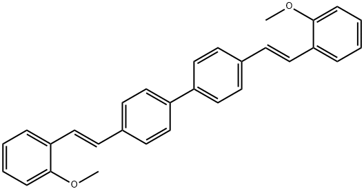 4,4'-Bis[(E)-2-methoxystyryl]biphenyl Struktur