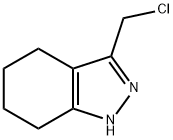 3-(chloromethyl)-4,5,6,7-tetrahydro-1H-indazole Struktur