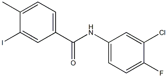 N-(3-chloro-4-fluorophenyl)-3-iodo-4-methylbenzamide Struktur