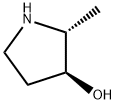 3-Pyrrolidinol, 2-methyl-, (2R,3S)- Struktur