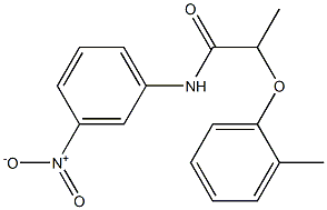 2-(2-methylphenoxy)-N-(3-nitrophenyl)propanamide Struktur