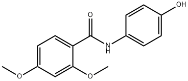 N-(4-hydroxyphenyl)-2,4-dimethoxybenzamide Struktur