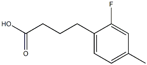 4-(2-fluoro-4-methylphenyl)butanoic acid Struktur